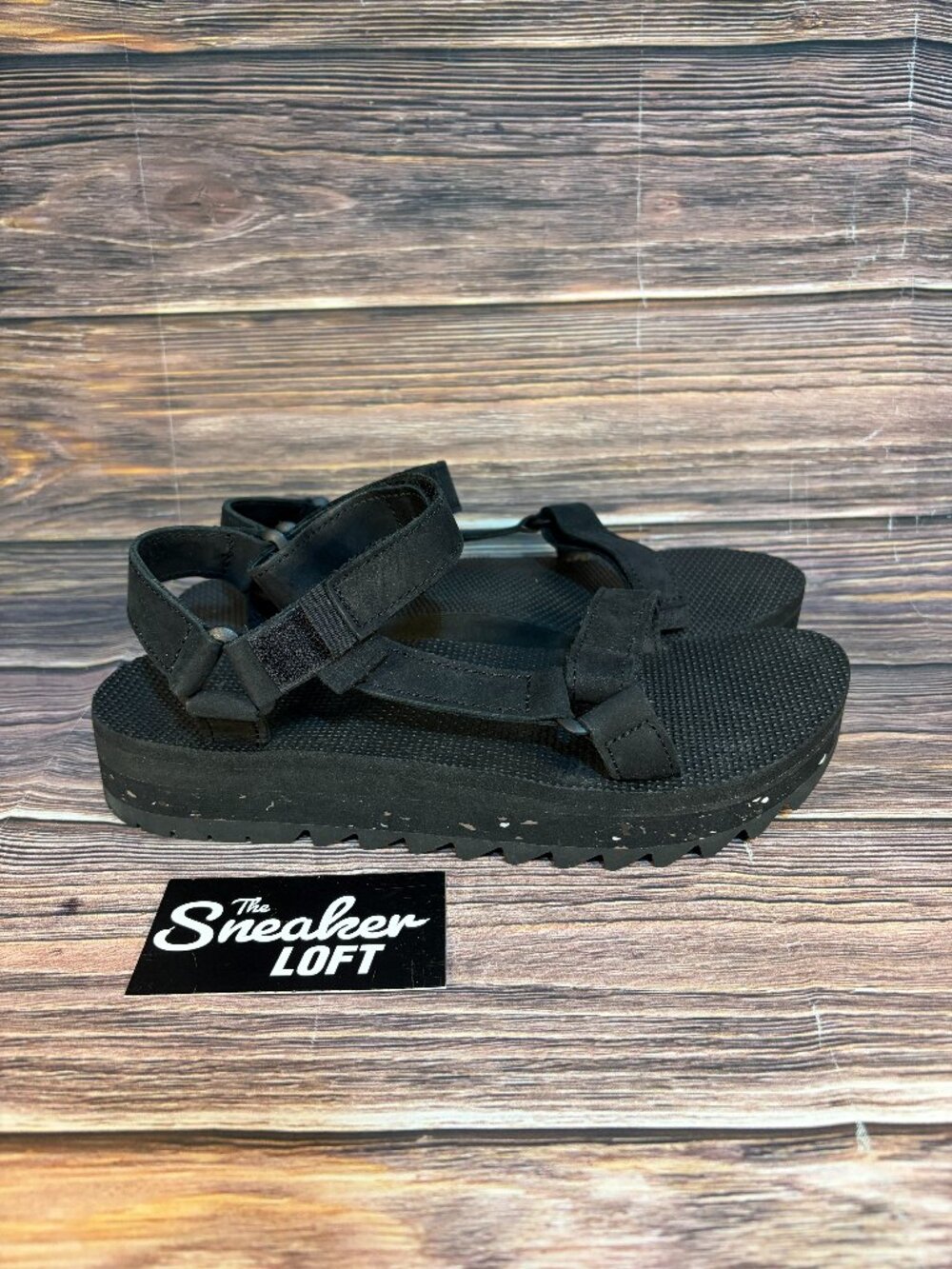 Teva Women's Universal Ceres Platform Black Sandals Sawtooth Size‎ 10